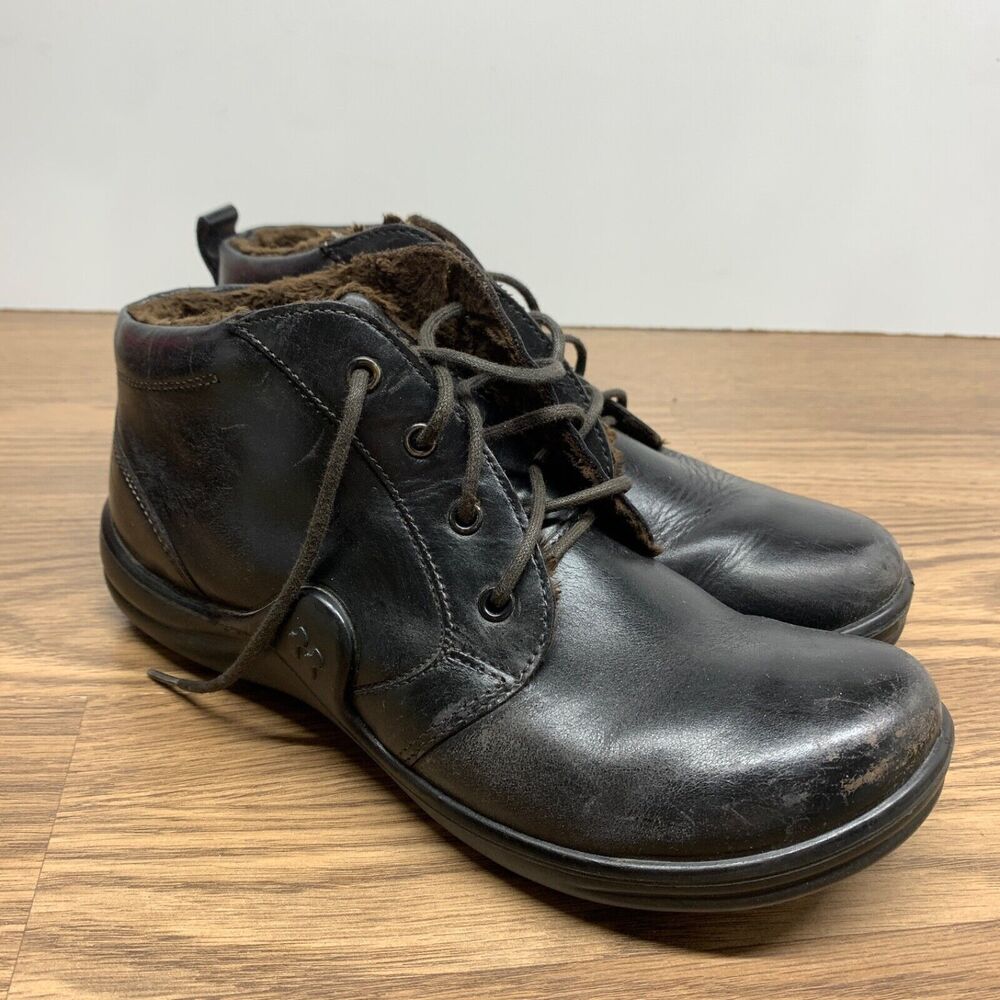 Romika Womens 38/7 Ankle Boot Black Leather Comfort Dress Casual Lace Up Lined